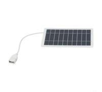Gdfnmogo Panneau solaire portable 2 W 5 V avec sortie USB pour camping et randonnée Compatible avec téléphones portables et lampes de poche
