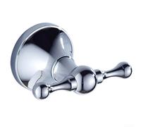 Gdfnmogo Patère antique en laiton avec finition chromée, cintre mural vintage pour salle de bain, couloir ou entrée, design simple gain de place avec kit d'installation