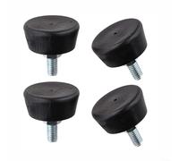 Gdfnmogo Patins de nivellement pour vélo d'appartement, support en métal antidérapant, filetage M10, 48,7 x 48 mm, accessoire d'équipement de fitness durable et résistant à l'usure