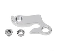 Gdfnmogo Patte Dérailleur Arrière Universelle Alliage Argent | Alliage aluminium pour robuste, protection transmission, fixation par écrous, couleur argent, universel