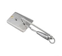 Gdfnmogo Pêche à la traîne Planche de plongée pour appât artificiel en acier inoxydable avec lames réglables 12 ou 13 ou 18,2 cm Argenté (3# 18,2 cm/157 g)