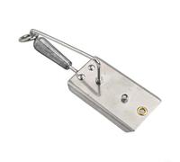 Gdfnmogo Pêche à la traîne Planche de plongée pour appât artificiel en acier inoxydable avec lames réglables 12 ou 13 ou 18,2 cm Argenté (2# 13 cm/86,8 g)