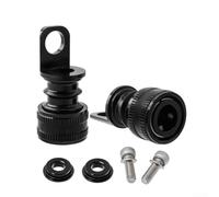 Gdfnmogo Pédale de vélo pliable en alliage d'aluminium avec 3 méthodes d'installation, pour supports standard M10 et trous de vis M5 Rouge (quelques noirs)