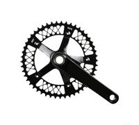 Gdfnmogo Pédalier creux intégré en alliage d'aluminium 7075 conçu pour les vélos à pignon fixe avec axe 144BCD et plateau à 49 dents pour chaînes de 1/8" (avec support de bouteille)