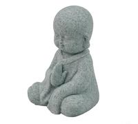 Gdfnmogo Petite statue de jardin en grès avec motif « See Speak Hear No Evil » pour la maison, l'intérieur ou l'extérieur, la pelouse ou la cour (C)