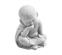 Gdfnmogo Petite statue de jardin en grès avec motif « See Speak Hear No Evil » pour la maison, l'intérieur ou l'extérieur, la pelouse ou la cour (A)