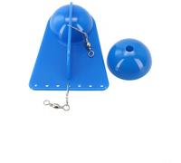 Gdfnmogo Planche de plongée à la traîne bleue en plastique et métal pour la pêche en mer, poids réglable, planificateur paravane avec action agitante pour poissons migrateurs et