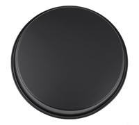 Gdfnmogo Plaque à pizza ronde de 30,5 cm en acier au carbone pour four à micro-ondes et cuisine, adaptée pour la cuisson de base de pizza croustillante, de la viande, du poisson ou du poulet