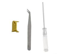 Gdfnmogo Plaque de presse en alliage d'aluminium pour moulinet de pêche ABU B3 P3 B4 P4 B5 P5 X4 Baitcast - Main gauche compatible avec plusieurs modèles - Vis et outils inclus (noir)