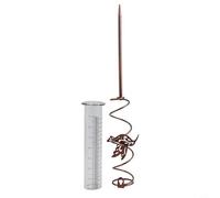 Gdfnmogo Pluviomètre flottant en verre pour jardin, pelouse et paysage, outil de mesure météorologique transparent pour la maison, la cour et les fleurs
