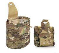 Gdfnmogo Pochette de benne en maille, sac à cordon enroulable avec support de ceinture, maille légère et respirante, 25,5 x 15 cm, camouflage pour camping, randonnée et rangement en plein air