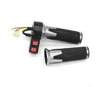 Gdfnmogo Poignée de contrôle de vitesse électrique pour guidon de vélo avec interrupteur avant/arrière et vitesses hautes, moyennes et basses, alliage d'aluminium PVC ABS électrique (D)