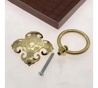 Gdfnmogo Poignée de porte en laiton antique - Finition bronze vintage, quincaillerie de porte extérieure de style chinois pour entrées traditionnelles et de villa, pour une installation facile (laiton