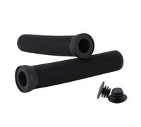 Gdfnmogo Poignées allongées en caoutchouc pour guidon de vélo, en TPR souple absorbant les chocs, avec motif antidérapant, compatibles avec les guidons de 22,2 mm (blanc et bleu)