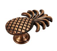 Gdfnmogo Poignées créatives en laiton en forme d'ananas pour embellir vos meubles de maison (bronze rouge antique)