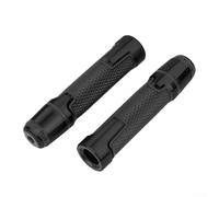 Gdfnmogo Poignées de guidon de moto antidérapantes en silicone en alliage d'aluminium pour moto gauche droite scooter véhicule électrique (noir)