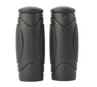 Gdfnmogo Poignées de guidon pour VTT, vélos de route et à pignon fixe, caoutchouc TPR antidérapant, 125 mm ou 90 mm de long, design ergonomique axé sur le confort (noir deux courtes)