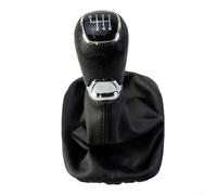 Gdfnmogo Pommeau de levier de vitesse de qualité supérieure pour Skoda Octavia A5 pour A6 2004 2012, complet avec soufflet en cuir pour un look et un toucher améliorés (6 vitesses)