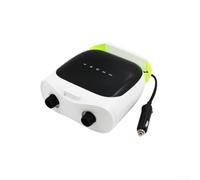 Gdfnmogo Pompe à air électrique pour planche à pagaie, gonfleur haute pression 20 PSI à double moteur avec affichage numérique, gonflage rapide du lit de tente, design, adaptateur de voiture 12 V DC