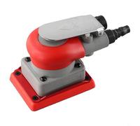 Gdfnmogo Ponceuse pneumatique carrée de finition orbitale 75 x 100 mm avec vitesse libre de 10 000 tr/min pour le polissage de voiture, le ponçage du bois, le meulage du métal,