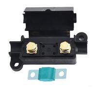 Gdfnmogo Porte-fusible en ligne 40 A pour fusible MIDI - Boîte à fusibles électriques ABS + cuivre avec accessoires thermorétractables, support de câble de 16 mm², 32 V CC (80 A transparent)