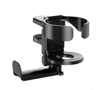 Gdfnmogo Porte-gobelet réglable sous le bureau et pince de suspension pour casque pour bureau ou table - Organiseur de bureau en ABS pour tasses, bouteilles d'eau, écouteurs et contrôleurs, 13 x 10 x