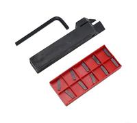 Gdfnmogo Porte-outil de tournage indexable MGEHR2020-2 20 x 125 mm avec inserts en carbure MGMN200-G NC3020 pour le travail des métaux et l'usinage CNC, compatible avec alésage en acier allié pour