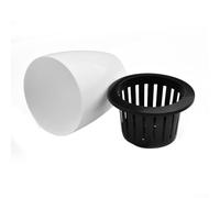 Gdfnmogo Pot de fleurs en plastique à arrosage automatique avec système intérieur de mèche en coton pour plantes d'intérieur et d'extérieur, pot de fleurs décoratif en imitation porcelaine, convient