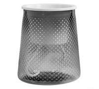 Gdfnmogo Pot de fleurs transparent en plastique PET à auto-arrosage avec mèche d'absorption automatique de l'eau pour intérieur ou extérieur, maison, jardin, balcon, bureau (gris 120#