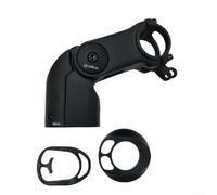 Gdfnmogo Potence de vélo réglable avec support de lumière, rallonge de guidon pliable pour fourche de 28,6 mm, alliage d'aluminium pour route et montagne