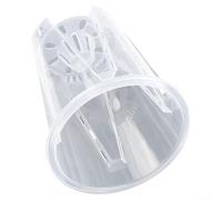 Gdfnmogo Pots à orchidées en plastique transparent avec trous de drainage, pot de fleurs transparent pour orchidées, plantes grasses et petites plantes, pots épais respirants pour intérieur (14 cm)