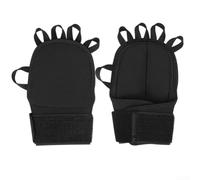 Gdfnmogo Protège-poignets lestés avec sable fin intégré pour entraînement de boxe, en polyester résistant à la saleté, alternative avec 5 bandes élastiques pour plus de stabilité, noir