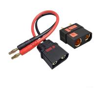 Gdfnmogo QS8 Câble de charge banane 4 mm 10 AWG en silicone 110 A Courant de crête continu 180 A pour drones FPV E-Bikes Batteries de télécommande (femelle)