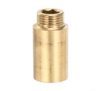 Gdfnmogo Raccord d'extension de robinet en laiton avec filetage G1/2 pour eau potable et systèmes de chauffage, options de longueur de 1 à 5 cm, installation, compatible avec pommeau de douche et