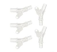 Gdfnmogo Raccord en T en forme de Y en plastique pour irrigation goutte à goutte - Répartiteur de débit d'air et d'eau - Anti-fuite - 5-P (9 mm Y TEE)