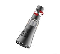 Gdfnmogo Rallonge de robinet de cuisine 3 en 1 avec bec pivotant à 360°, buse de pulvérisation extractible pour robinet d'évier - Construction ABS, noir/argent/gris (gris)