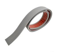Gdfnmogo Rampe de seuil de porte en caoutchouc, bande de transition au sol, auto-adhésive, pour fauteuil roulant, poussette, scooter (gris, 1 m)