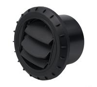 Gdfnmogo Réglage rotatif et sortie d'aération pour chauffage de stationnement, tuyau d'air chaud en plastique noir, tuyau de 75 mm avec conditionneur à 360 degrés