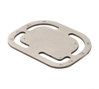 Gdfnmogo Règle de bracelet en acier inoxydable pour bracelet en cuir - Jauge d'angle arrondie - Outil de mesure de queue avec fonction de poinçonnage (46-140 mm) (B)