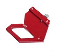 Gdfnmogo Règle en acier avec bloc de positionnement et localisateur central, jauge de marquage d'angle de 300 mm pour le travail du bois, alliage d'aluminium et outil de mesure en acier (bloc de