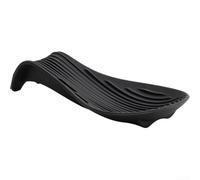 Gdfnmogo Repose-cuillère flexible en silicone résistant à la chaleur qui s'adapte parfaitement à côté des cuisinières et peut contenir plusieurs types d'ustensiles (noir)