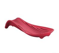 Gdfnmogo Repose-cuillère flexible en silicone résistant à la chaleur qui s'adapte parfaitement à côté des cuisinières et peut contenir plusieurs types d'ustensiles (rouge)