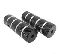 Gdfnmogo Repose-pieds robustes en alliage d'aluminium pour vélo électrique, plate-forme d'équitation, pédale noire pour scooter et moto, passager, extension de pédale de 38 x 110 mm