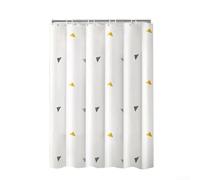 Gdfnmogo Rideau de douche imperméable en PEVA pour salle de bain - Motif triangle opaque avec œillets métalliques, 150 x 180 cm - Entretien et résistance à l'humidité