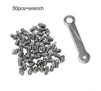 Gdfnmogo Road For Bike Lot de 50 composants de rechange pour vélo antidérapants avec - Clé à pédale boulons en acier pour pédale de montagne (B)
