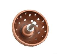 Gdfnmogo Roue de polissage de 55 mm pour réparation de pneus, tête de meulage de 42 mm, outil de réparation de pneus de type cuvette en alliage avec tige ronde pour meuleuses pneumatiques (55 mm)