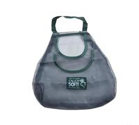 Gdfnmogo Sac de rangement multifonction à suspendre pour cuisine, grande capacité, organiseur en maille respirante pour fruits, légumes, coton et lin, fixation murale Pro (grand double)