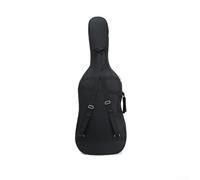 Gdfnmogo Sac de transport imperméable rembourré pour violoncelle 1/4 avec sangles de sac à dos et fermetures éclair, grande capacité pour archet et livres de musique, étui de transport en tissu