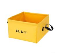 Gdfnmogo Seau à eau pliable carré de 13 L pour le camping, la pêche, l'extérieur, récipient de rangement portable (noir)