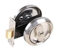 Gdfnmogo Serrure de porte invisible pour serrure à anneau, poignée à mortaise en acier inoxydable 304 avec rotation à 90 degrés, fermeture lisse, design antivol pour portes en bois et en métal de 35 à